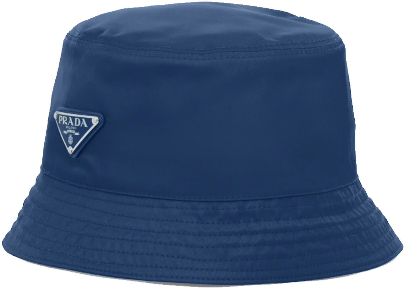 Prada Nylon Bucket Hat Bluette