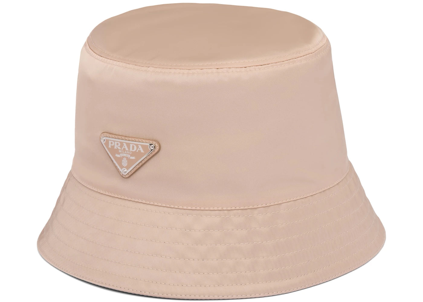 Prada Nylon Bucket Hat Cameo Beige