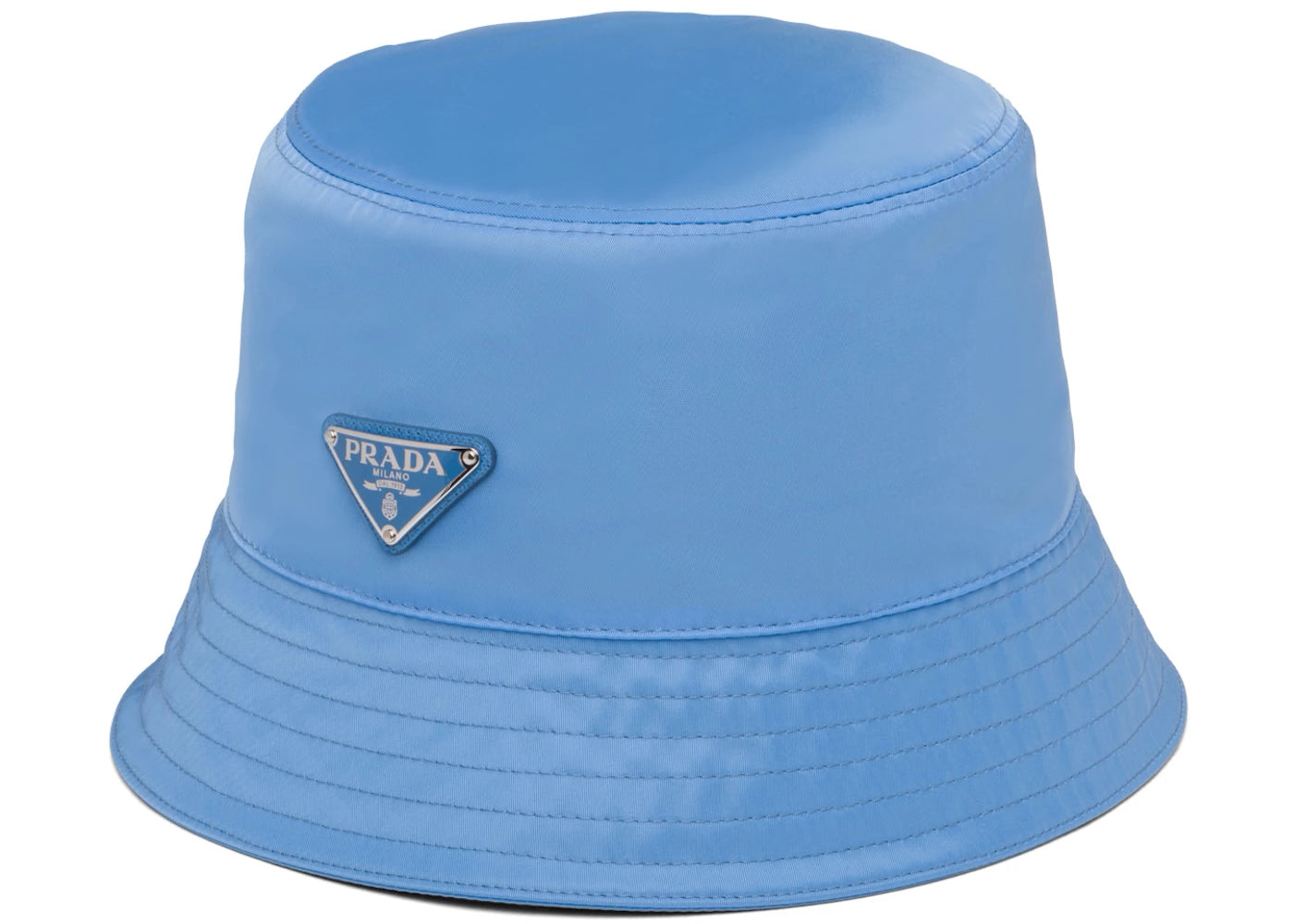 Prada Nylon Bucket Hat Periwinkle Blue