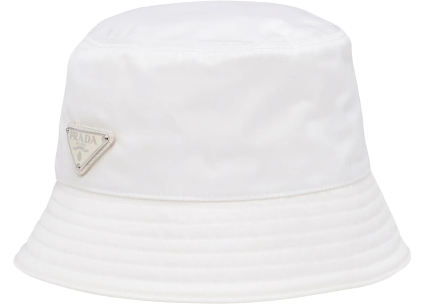 Prada Nylon Bucket Hat White