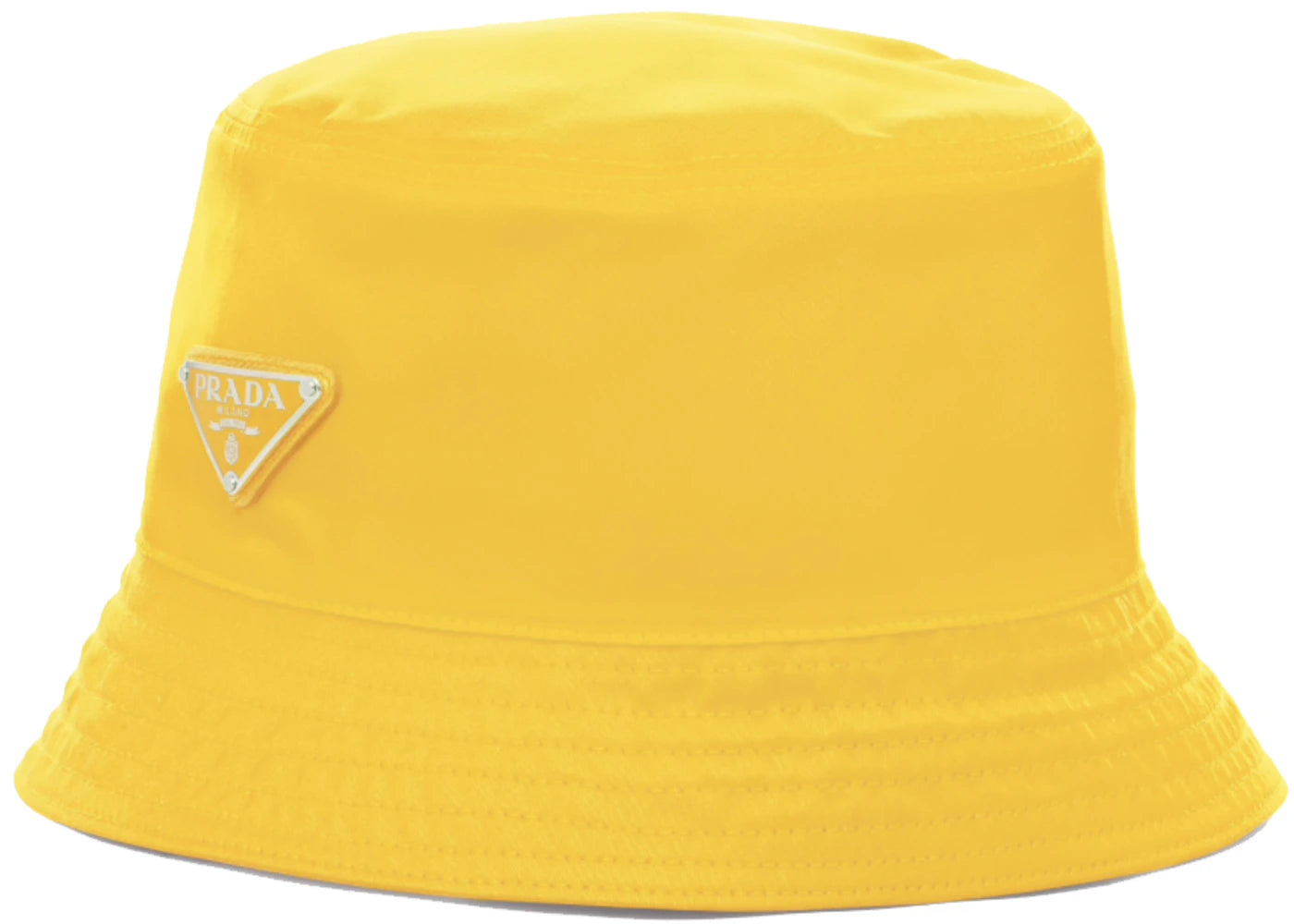 Prada Nylon Bucket Hat Yellow