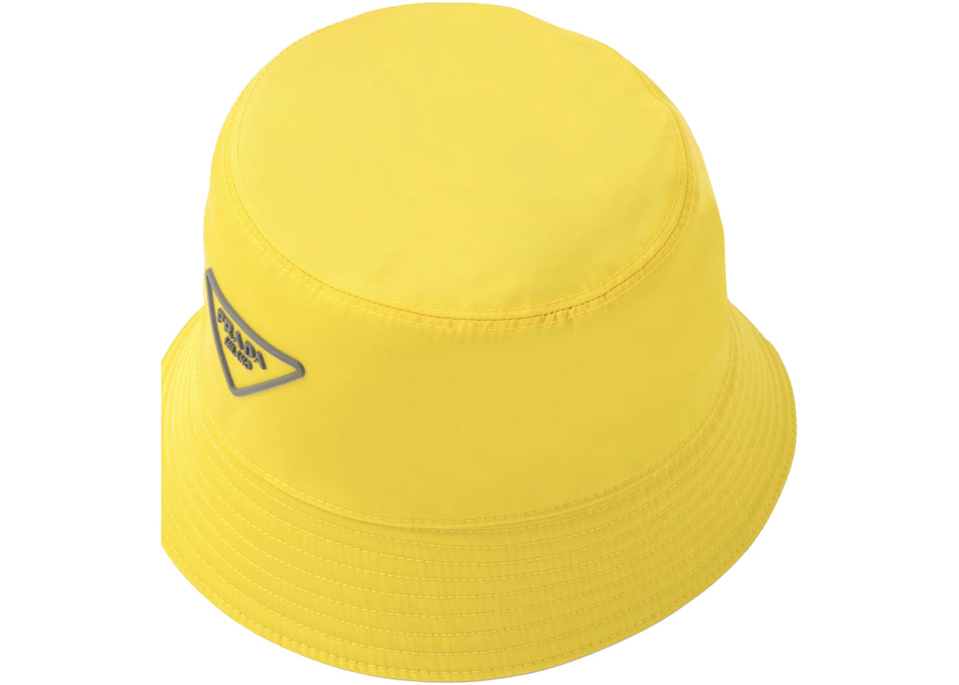 Prada Nylon Bucket Hat Yellow/Ardesia