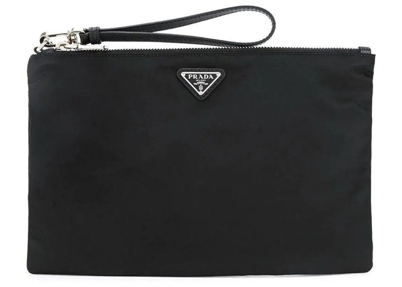 Prada Nylon Clutch Bag Small Black