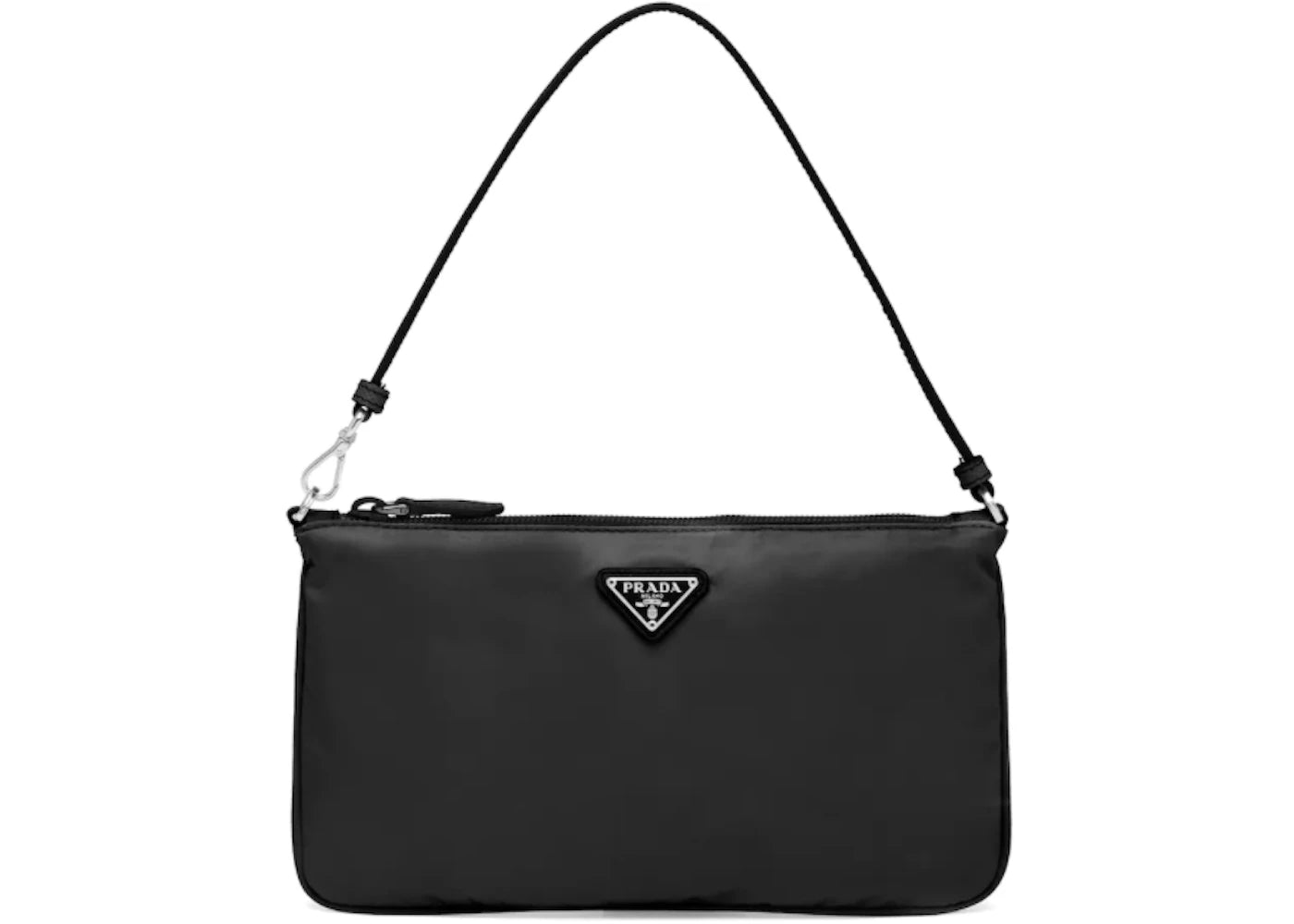 Prada Nylon and Saffiano Leather Bag Mini Black