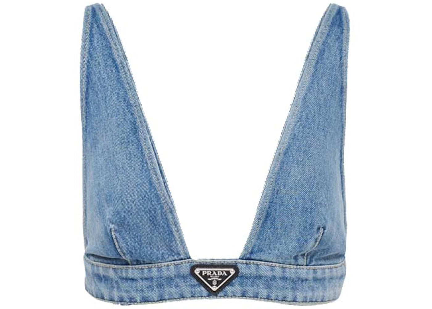 Prada Organic Denim Top Navy