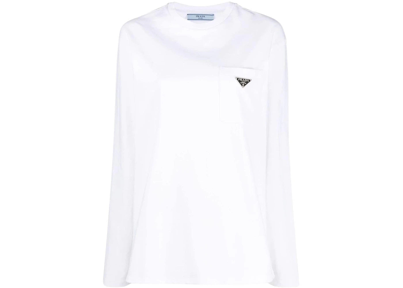 Prada Patch Pocket Enamel Logo T-Shirt White