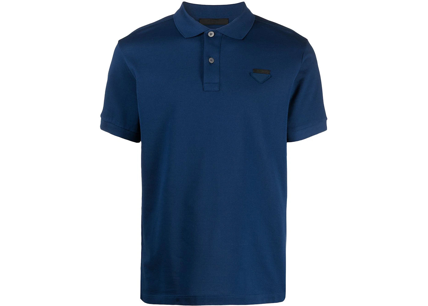 Prada Pique Polo Shirt Navy Blue