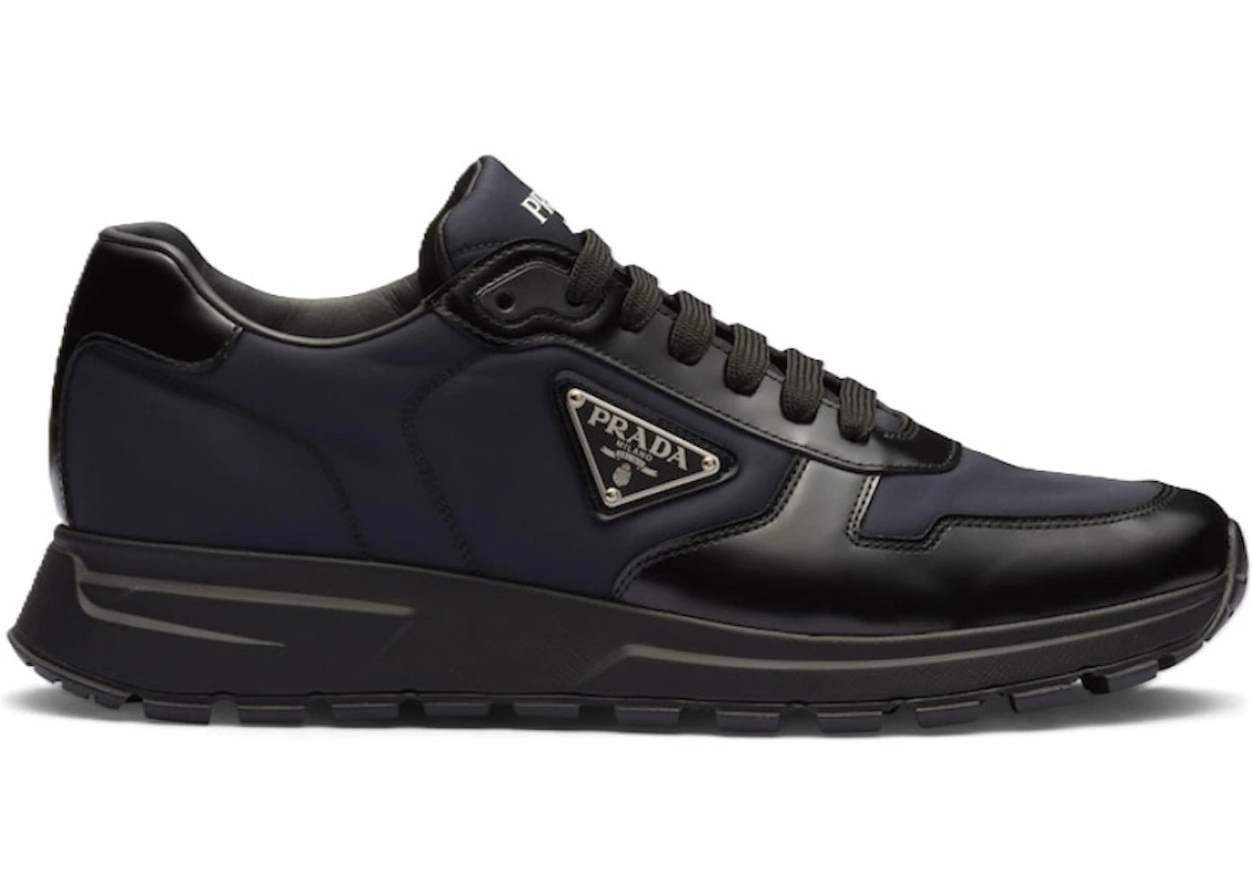 Prada Prax Re-Nylon Sneaker Black Blue