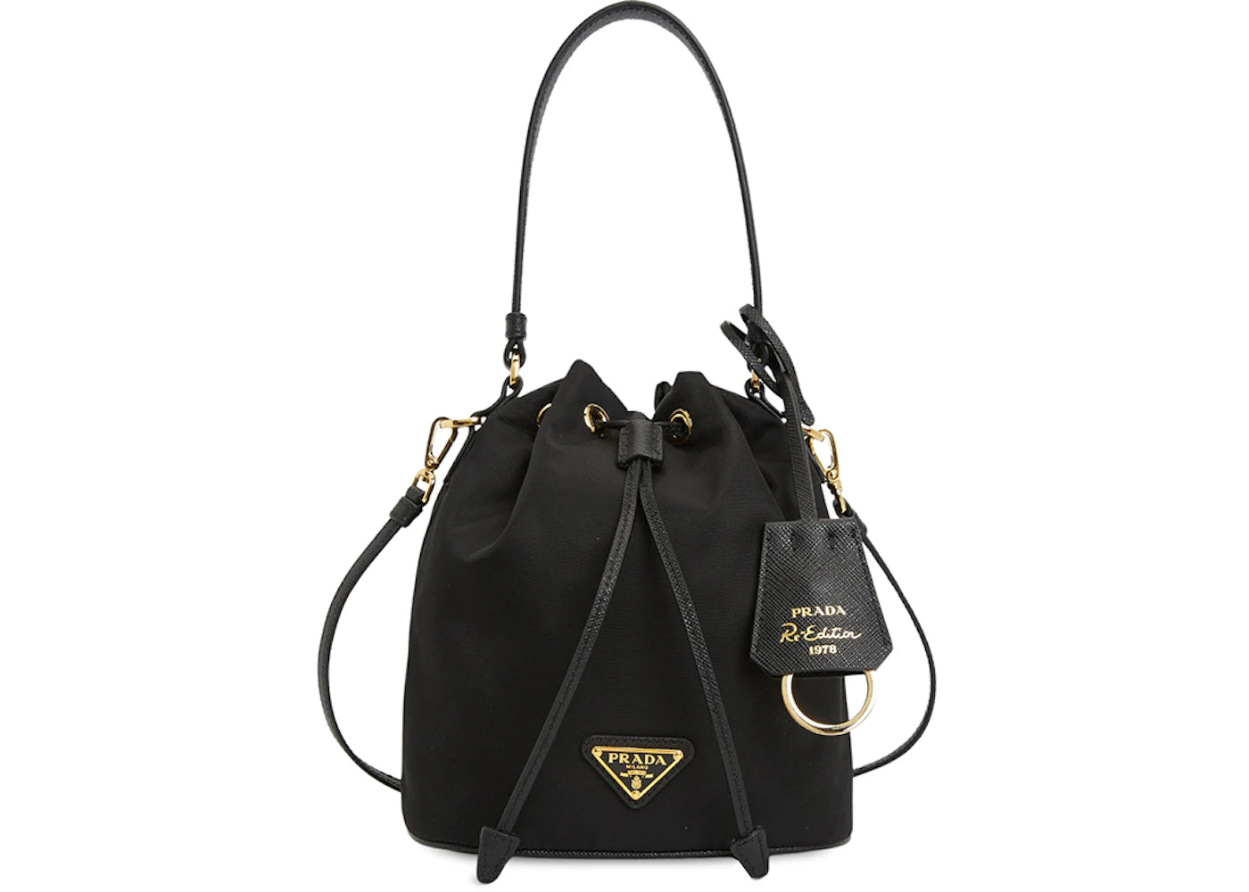Prada Re-Edition 1978 Linylon Bucket Bag Black
