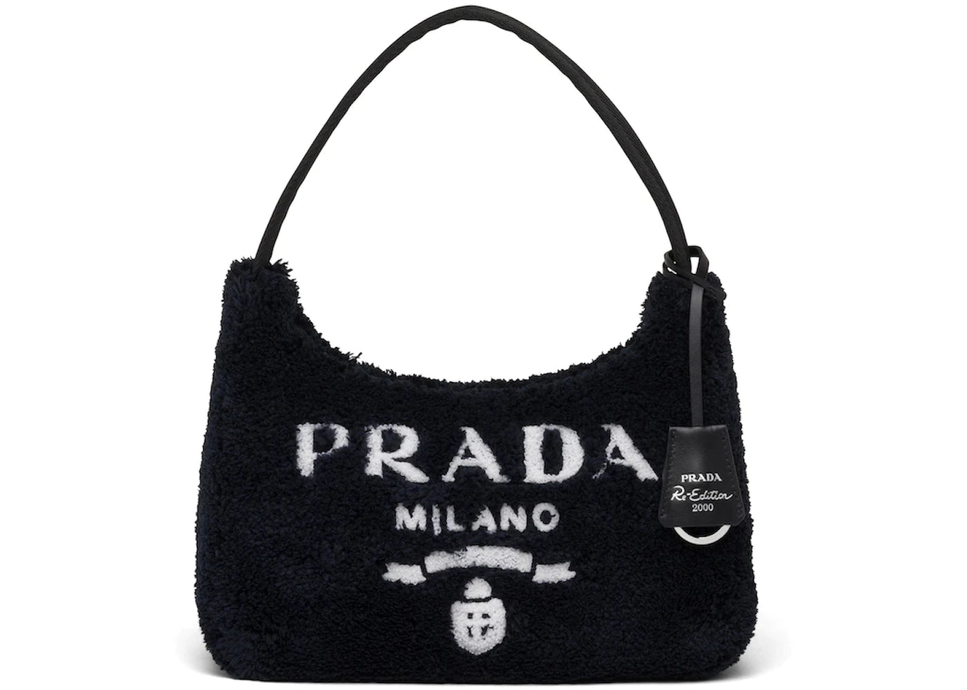 Prada Re-Edition 2000 Terry Mini Bag Black/White