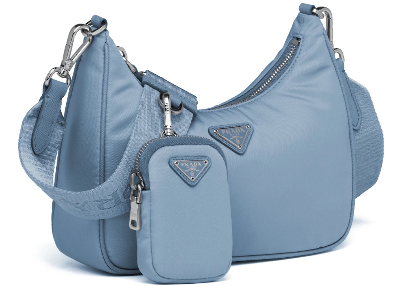 Prada Re-Edition 2005 Nylon Bag Astral Blue