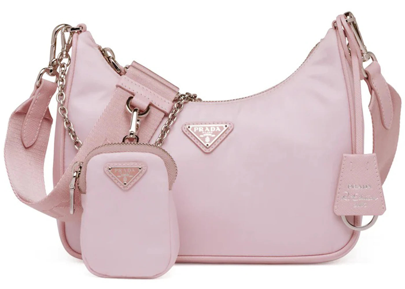 Prada Re-Edition 2005 Re-Nylon Bag Alabaster Pink