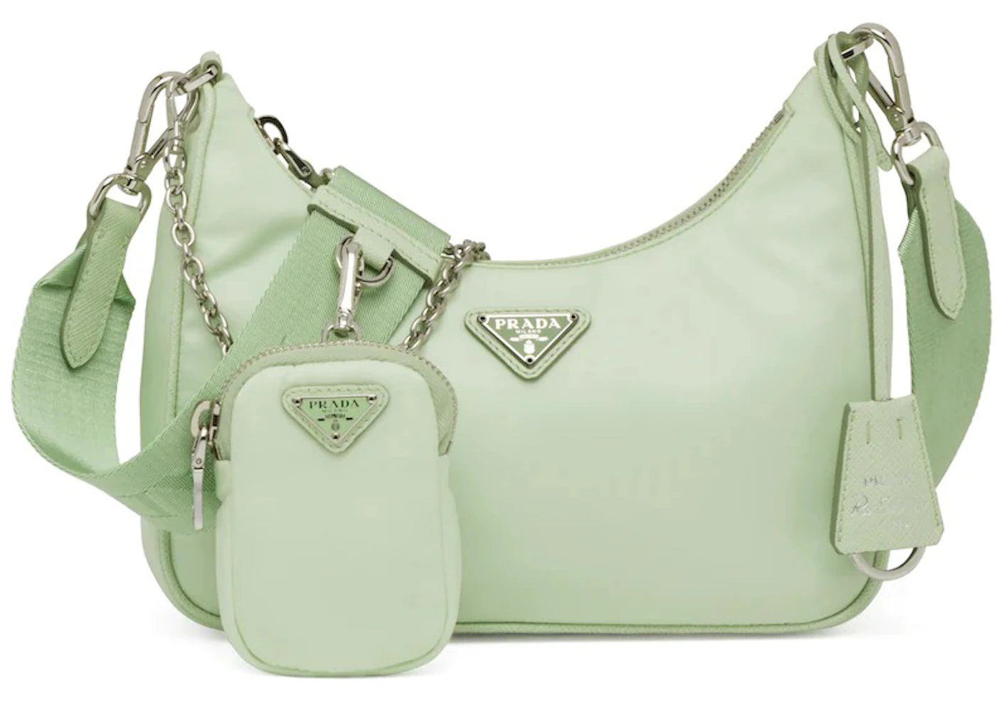 Prada Re-Edition 2005 Re-Nylon Bag Aqua