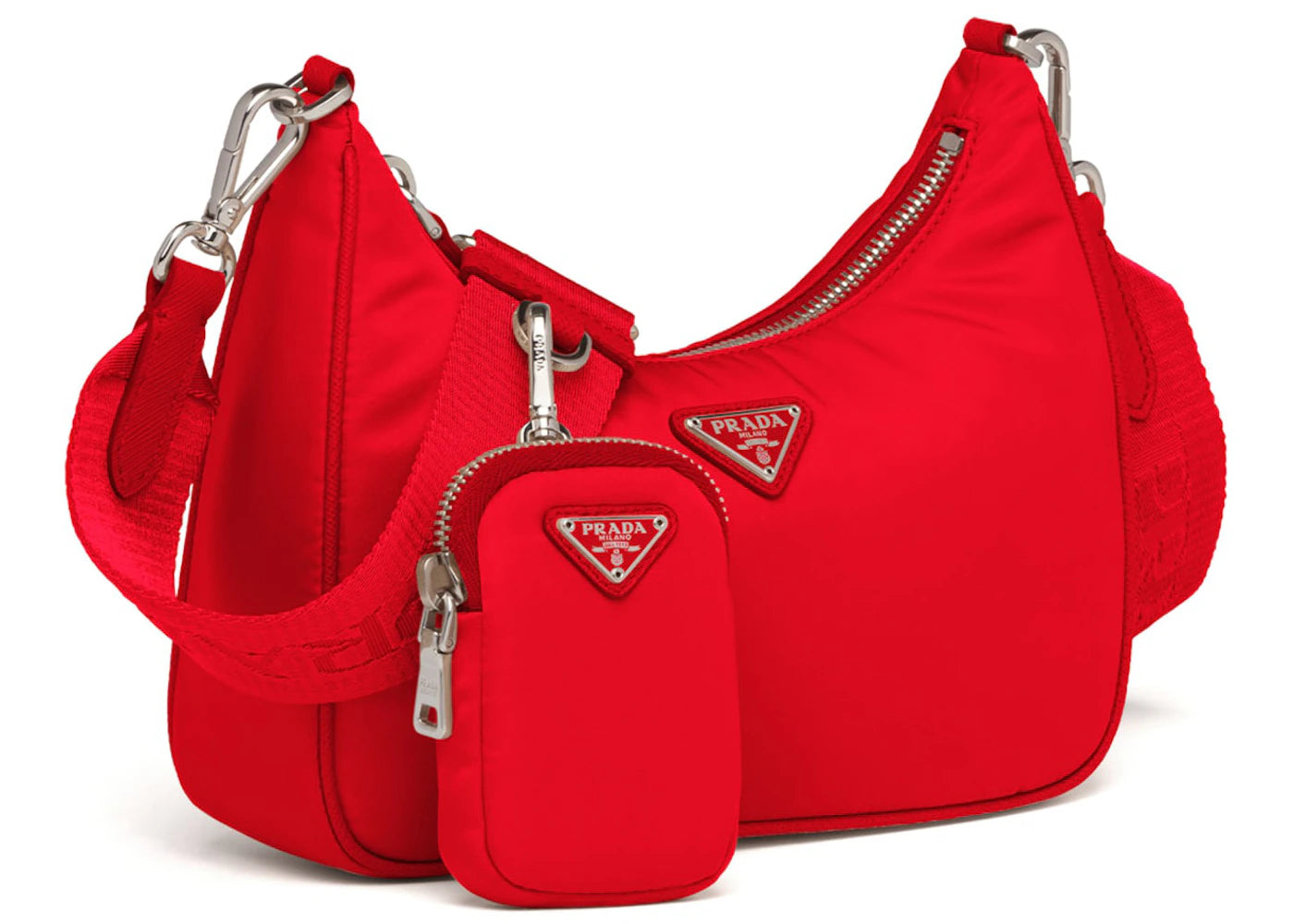 Prada Re-Edition 2005 Shoulder Bag Nylon Red