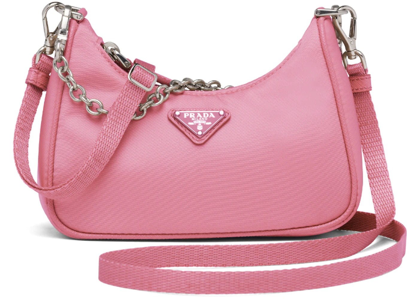 Prada Re-Edition Shoulder Bag Mini Nylon Begonia Pink