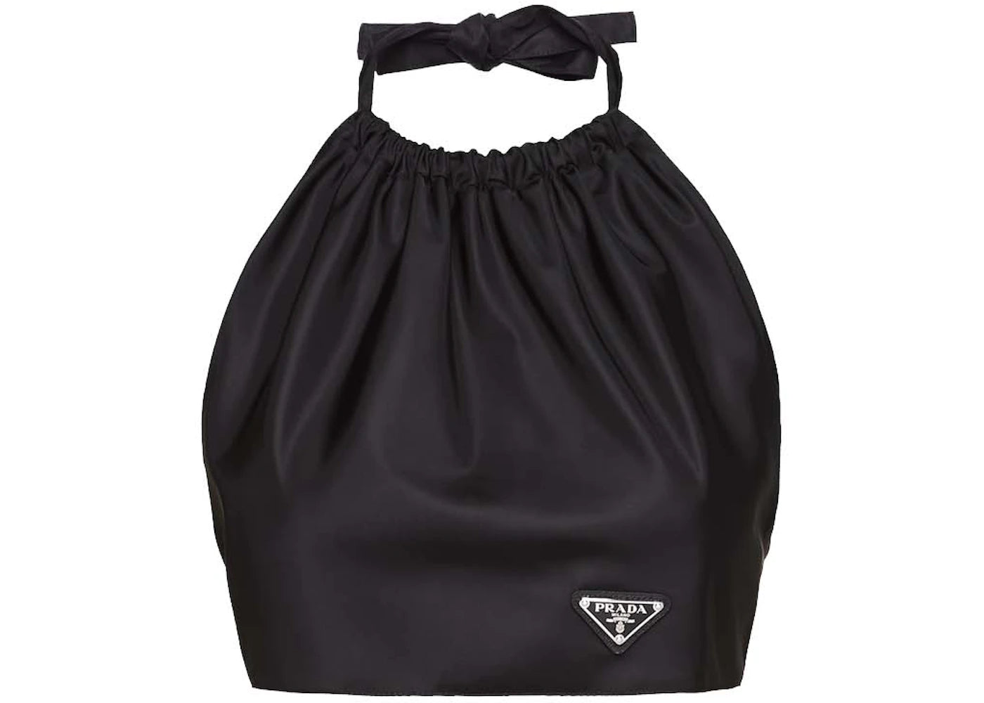 Prada Re-Nylon Crop Top Black