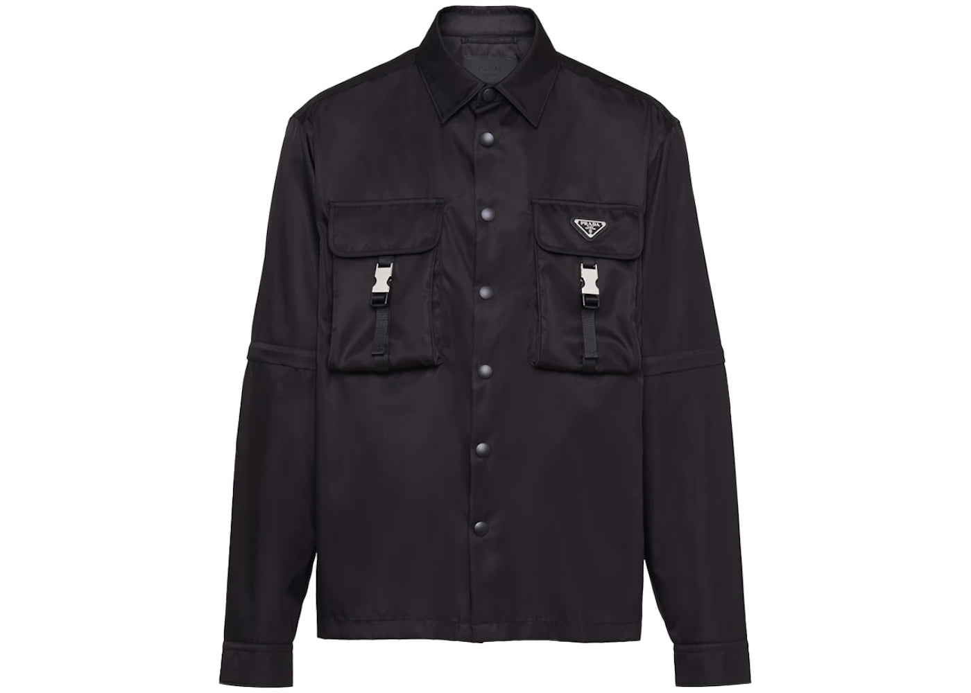 Prada Re-Nylon Oversized Shirt Black