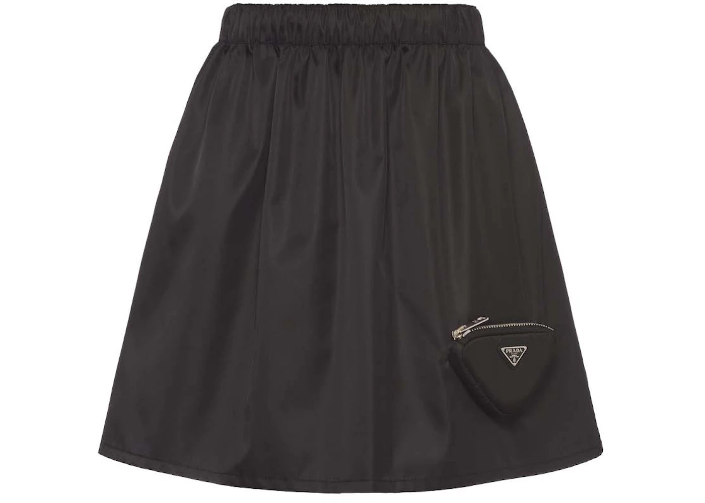 Prada Re-Nylon Pouch Mini Skirt Black