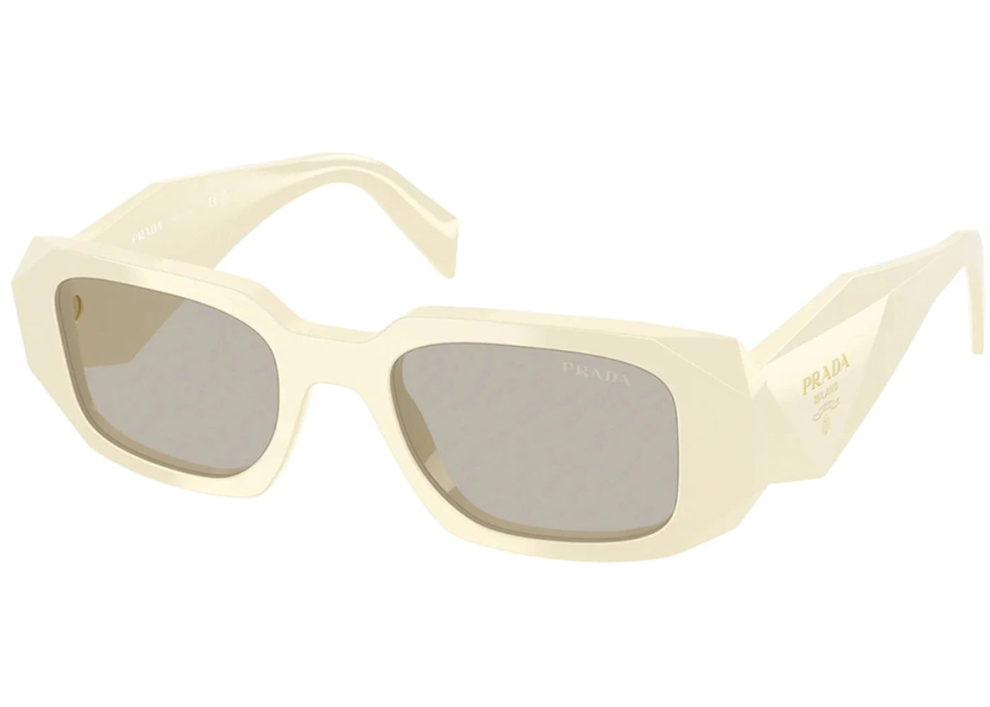 Prada Rectangle Sunglasses White Milk (PR_17WS_21D5J2_49mm)