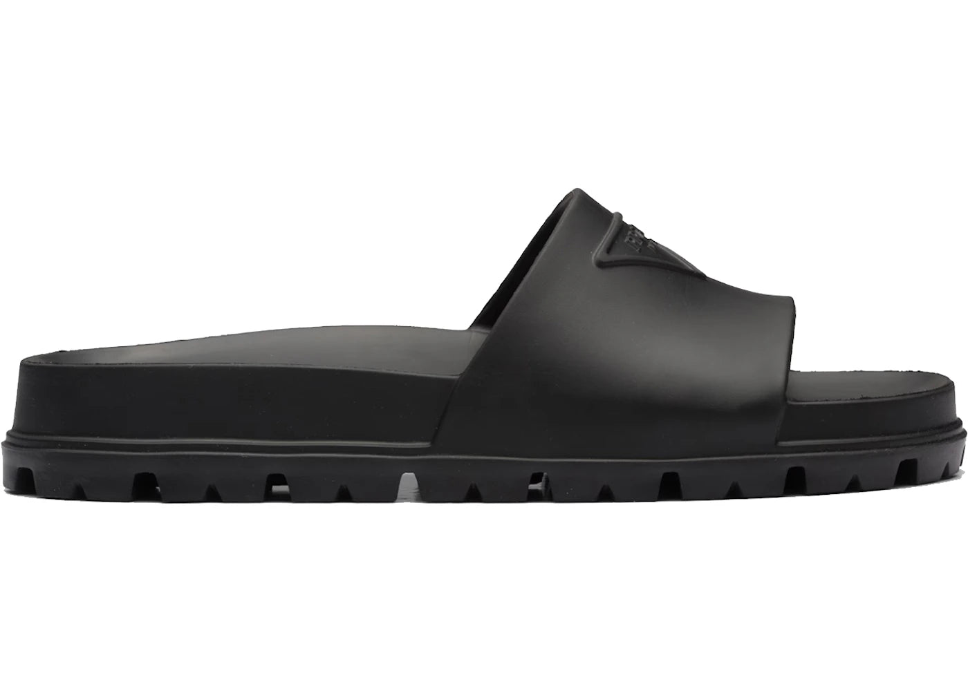 Prada Rubber Slides Black (Women's)