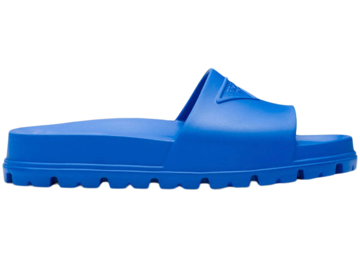 Prada Rubber Slides Light Blue