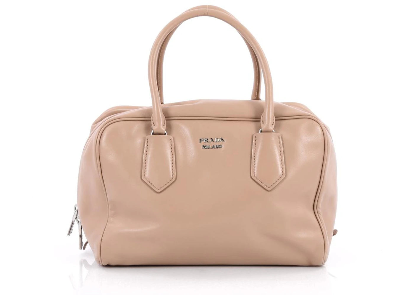 Prada Inside Bauletto Satchel Nude