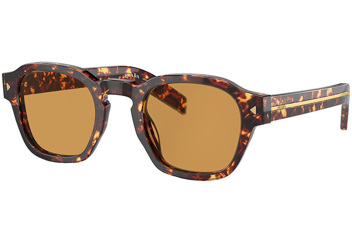 Prada Square Sunglasses Magma Tortoise (PR_A16S_14O60F_49mm)