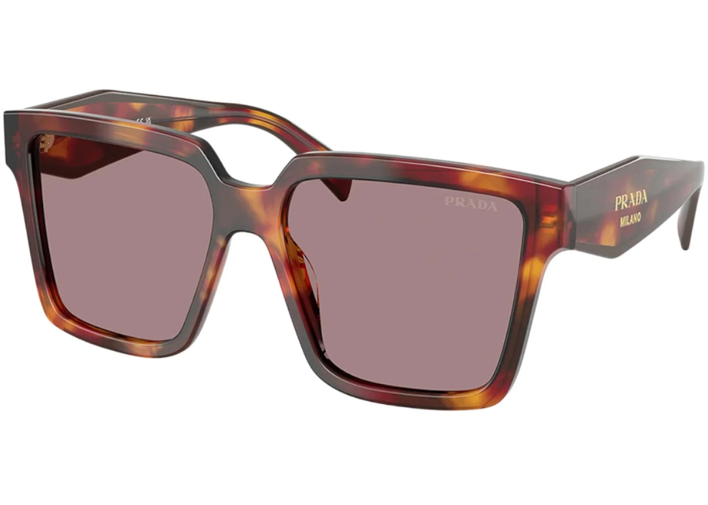 Prada Square Sunglasses Poppy Tortoise (PR_24ZS_22A20I_56mm)
