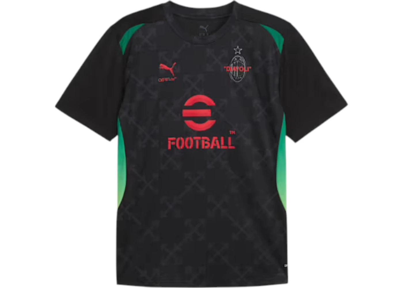 Puma AC MILAN x OFF-WHITE Jersey Black/For All Time Red