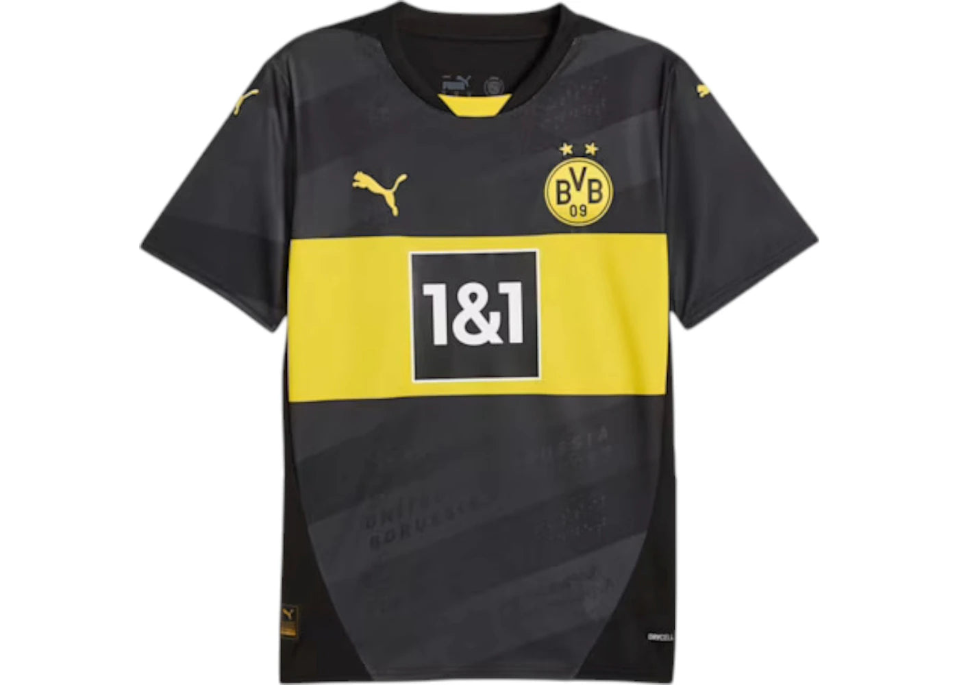 Puma Borussia Dortmund 24/25 Replica Away Jersey Black/Faster Yellow