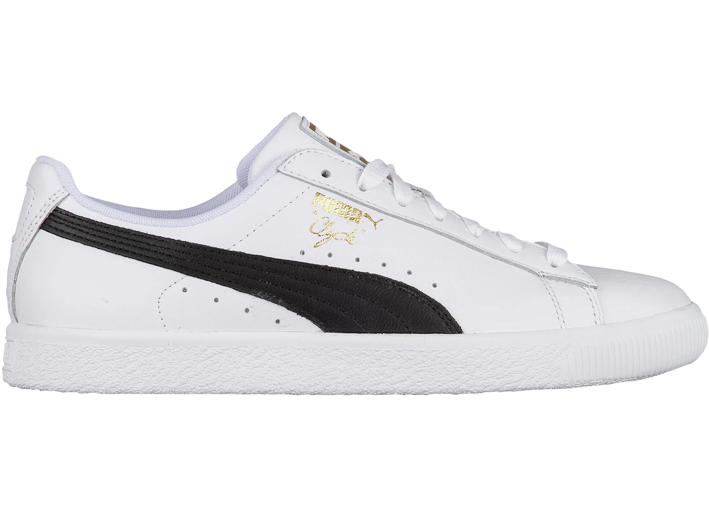 Puma Clyde Core Leather Foil White