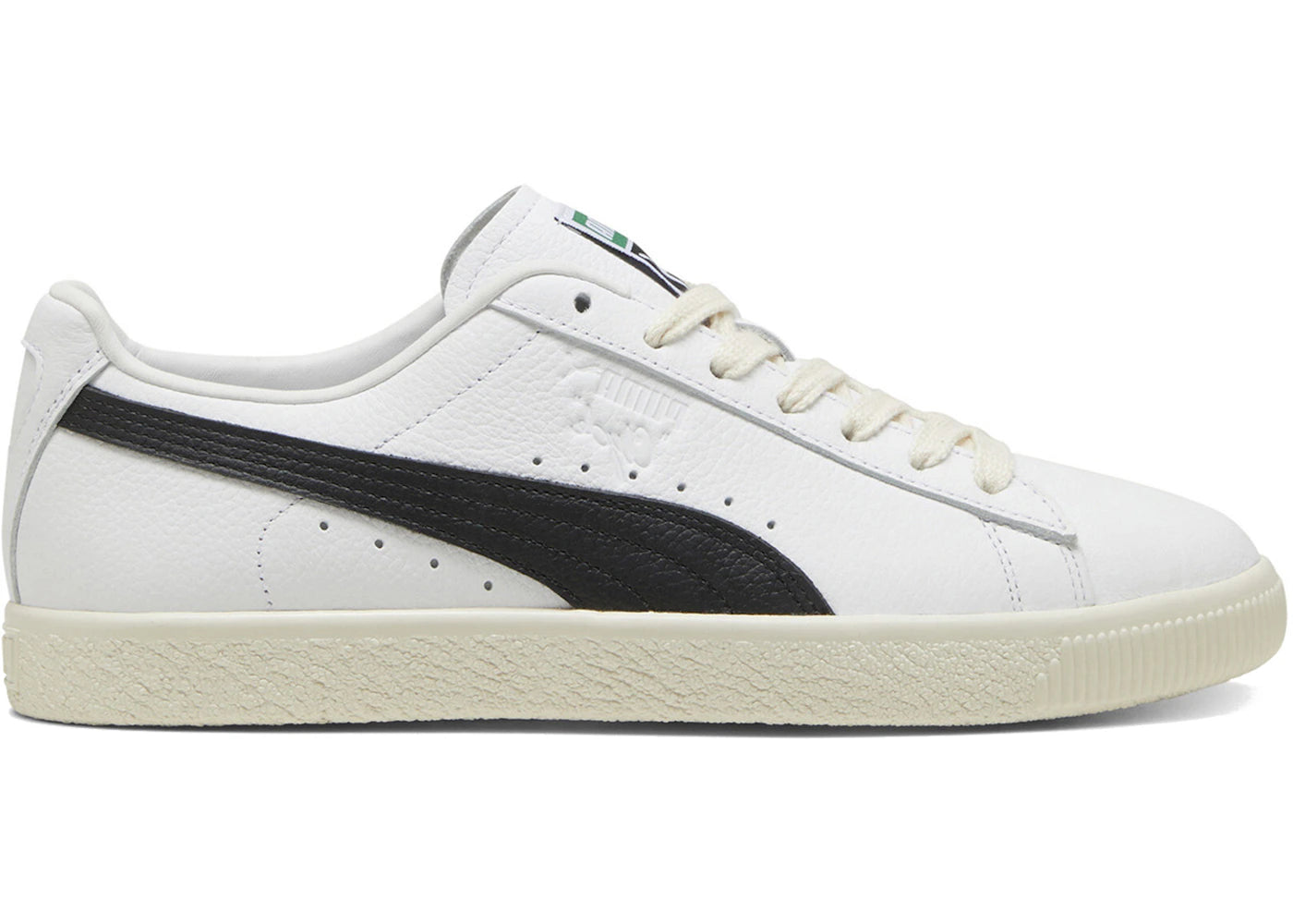 Puma Clyde Leather White Black