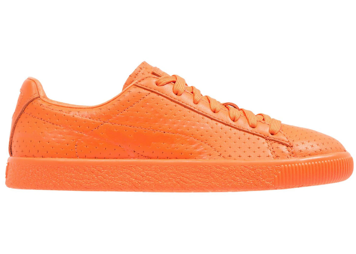 Puma Clyde Perforated Trapstar Golden Poppy