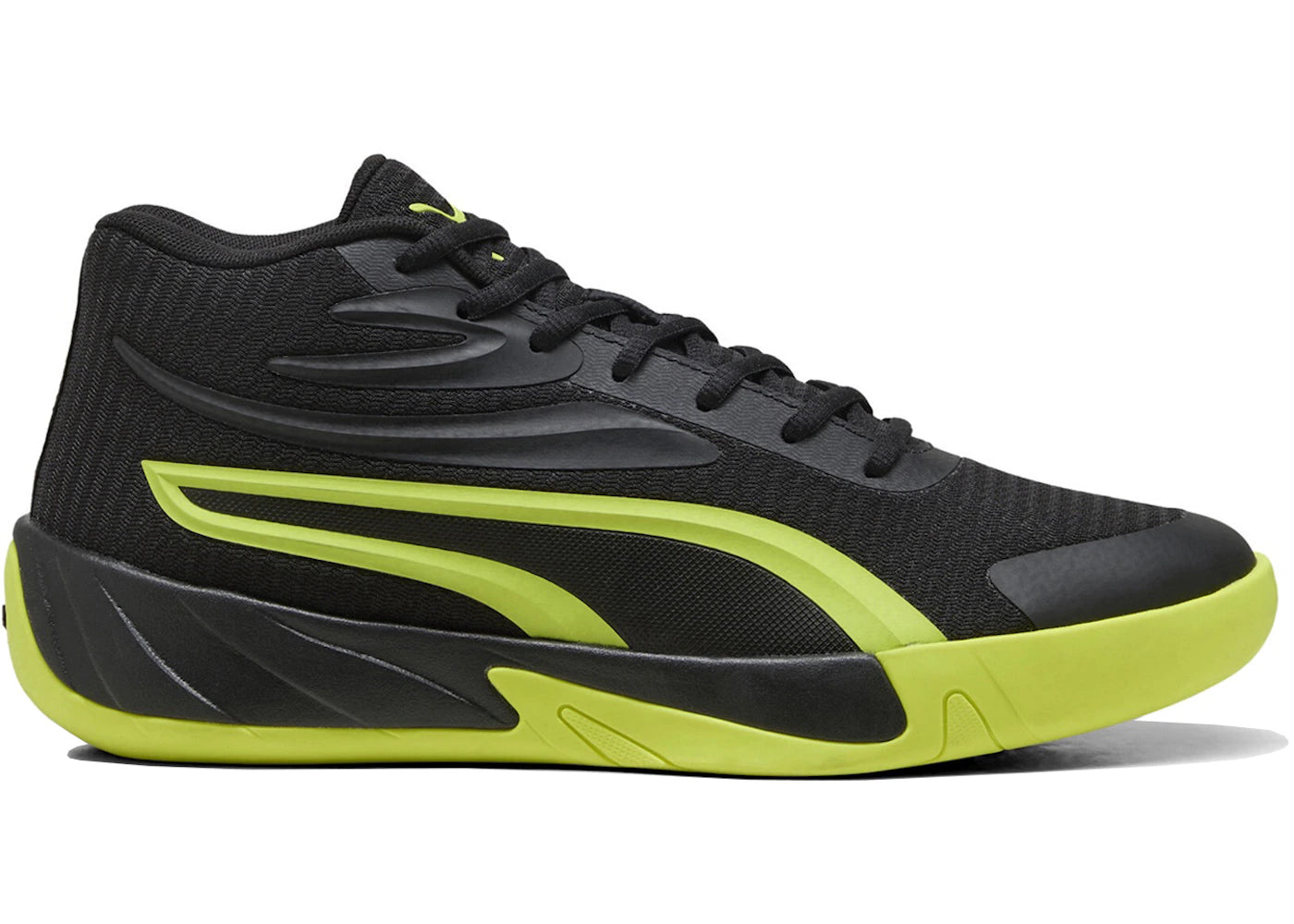 Puma Court Pro Black Electric Lime