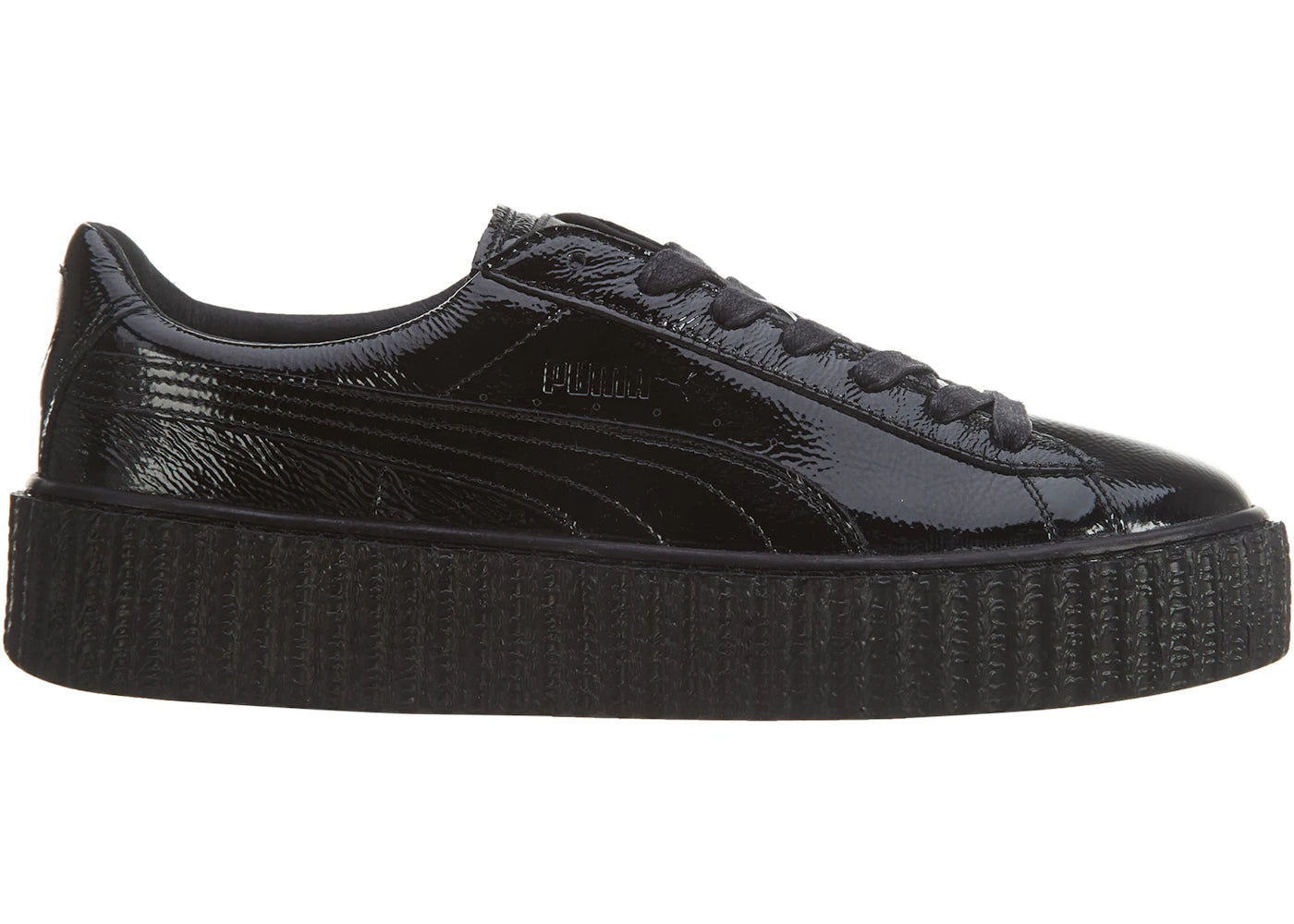 Puma Creeper Wrinkled Patent Puma Black Black-Puma Black (Women's)