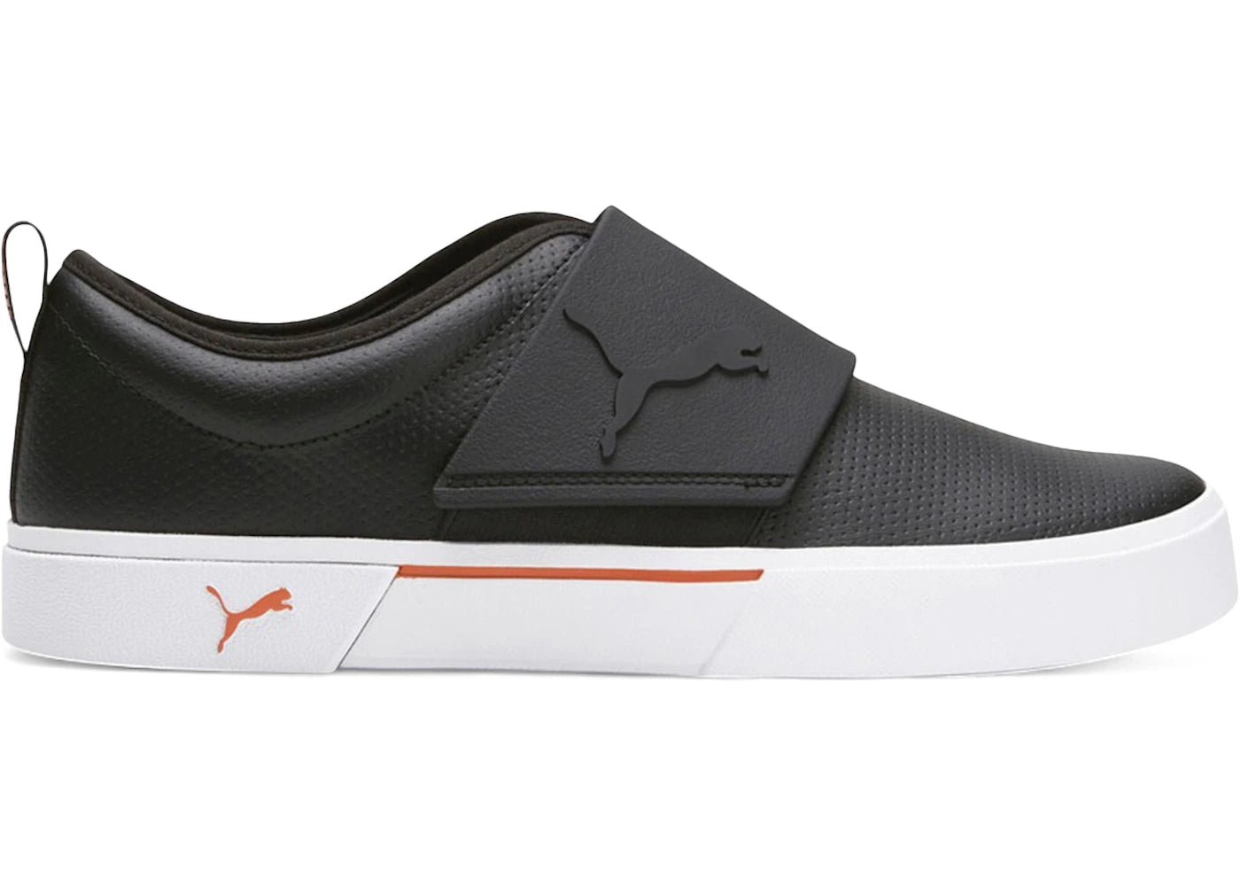 Puma El Rey II Slip-On Perf Leather Black Chili Powder