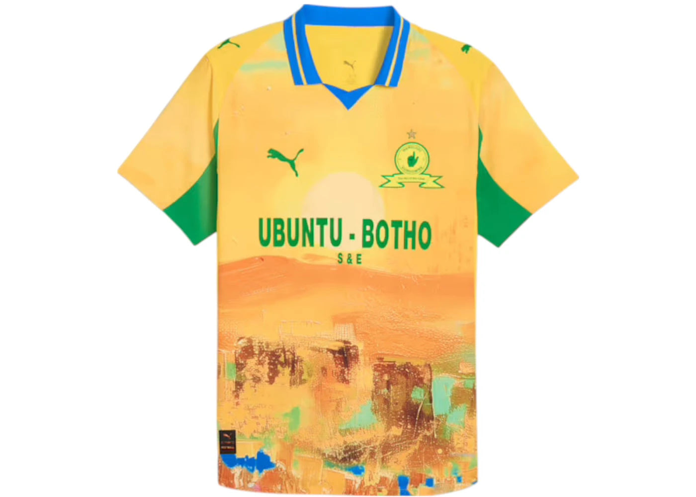 Puma KidSuper Mamelodi Sundowns Authentic Jersey Pele Yellow/Fast Green