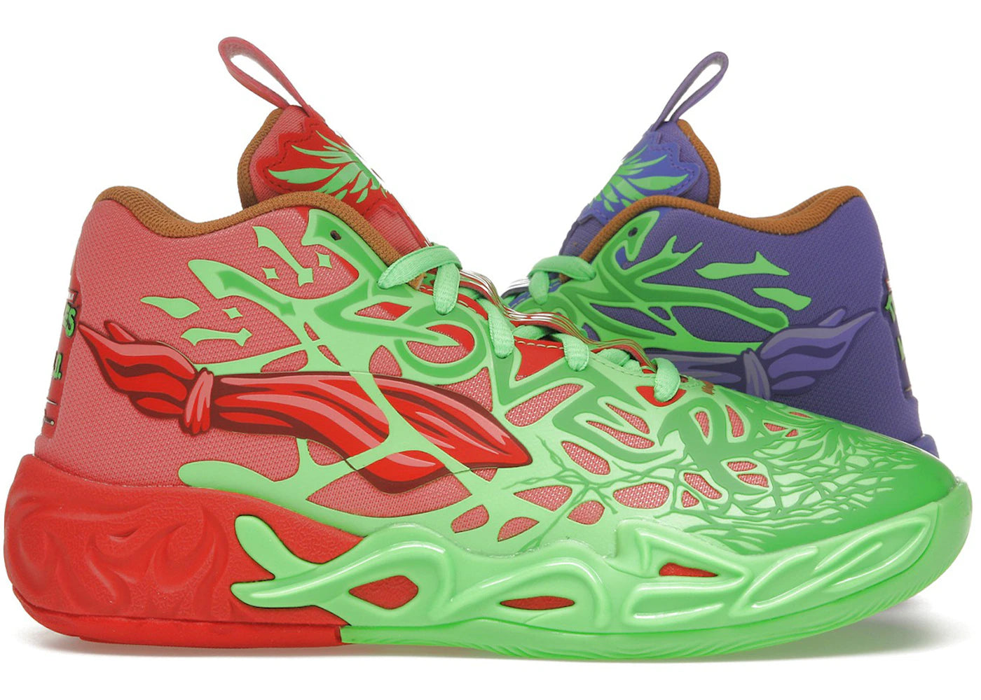 Puma LaMelo Ball MB.04 Teenage Mutant Ninja Turtles Raphael and Donatello (GS)