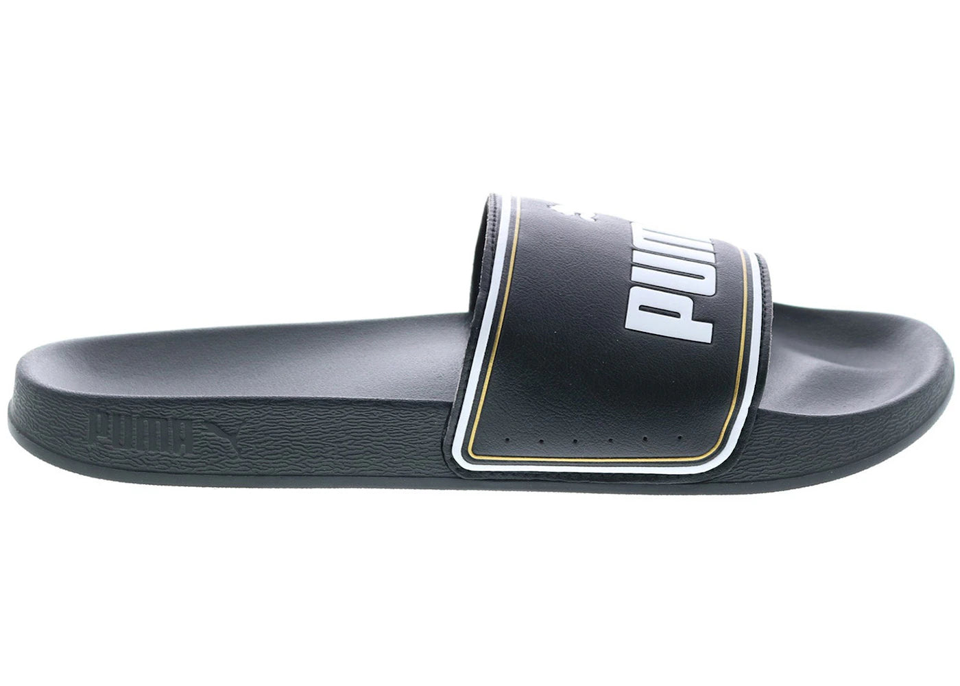 Puma Leadcat FTR Slide Black Team Gold White