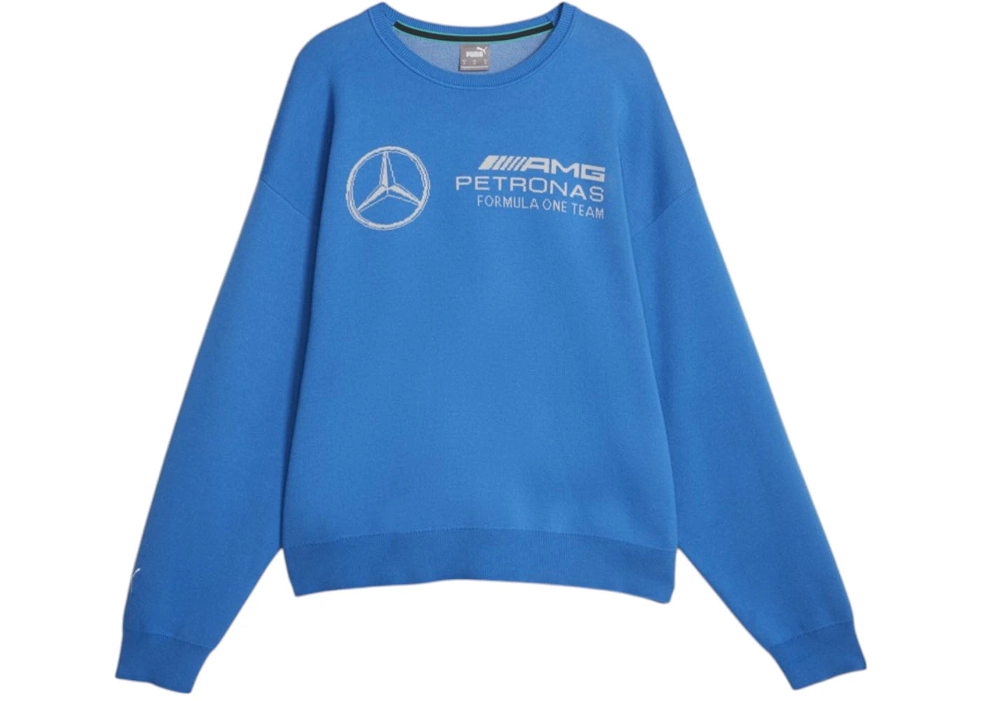 Puma MAPF1 Statement Knitted Crew Neck Sweater Ultra Blue