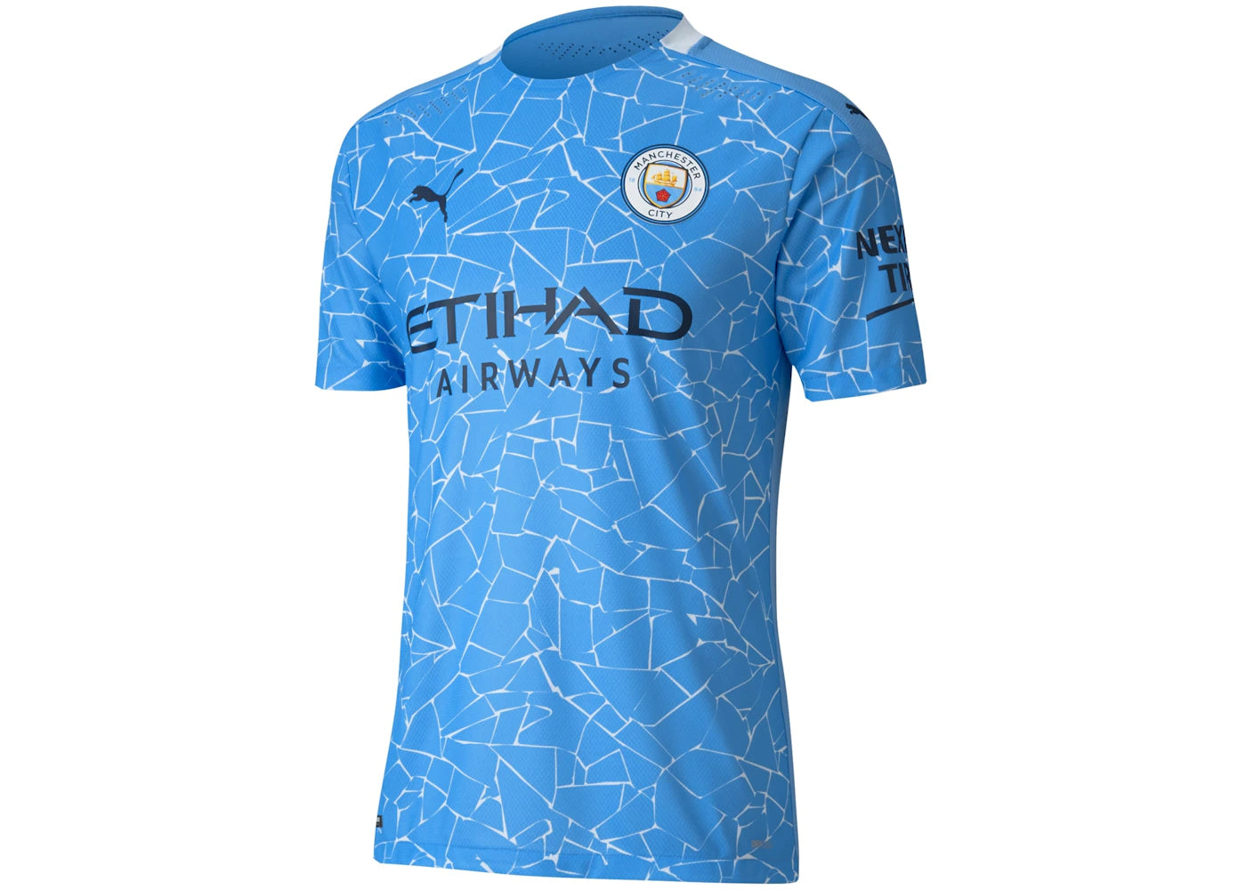 Puma Manchester City Authentic Home Shirt 2020-21 Jersey Blue