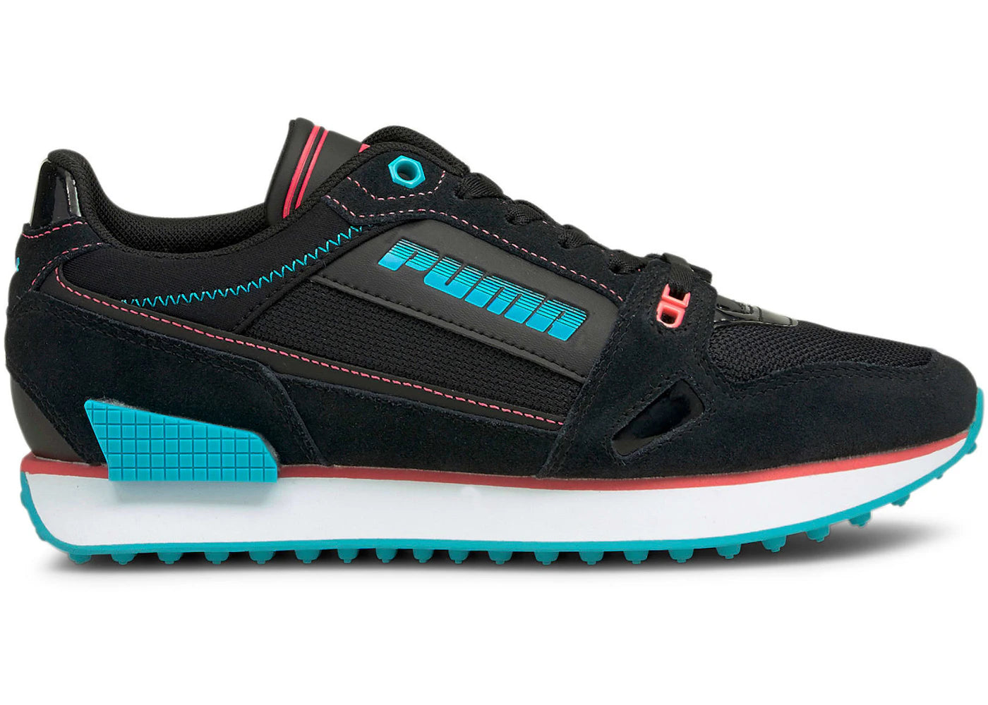 Puma Mile Rider Power Play Black Scuba Blue (Women's)