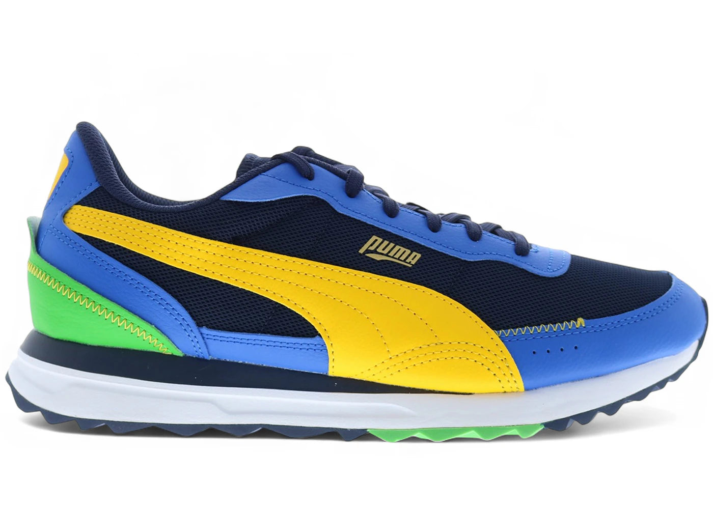 Puma Road Rider LTH Navy Yellow Sizzle