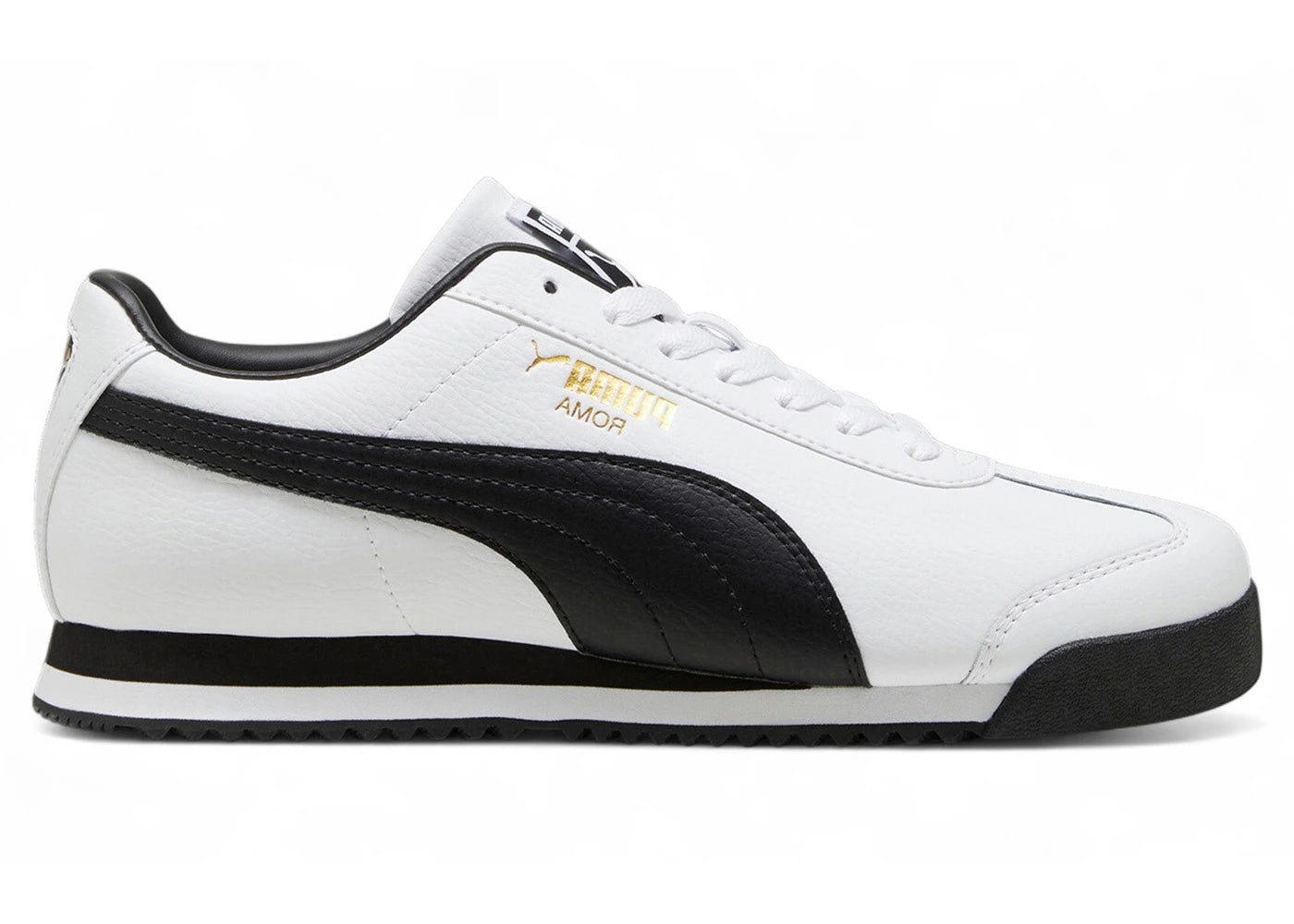 Puma Roma 24 Standard White Black Team gold