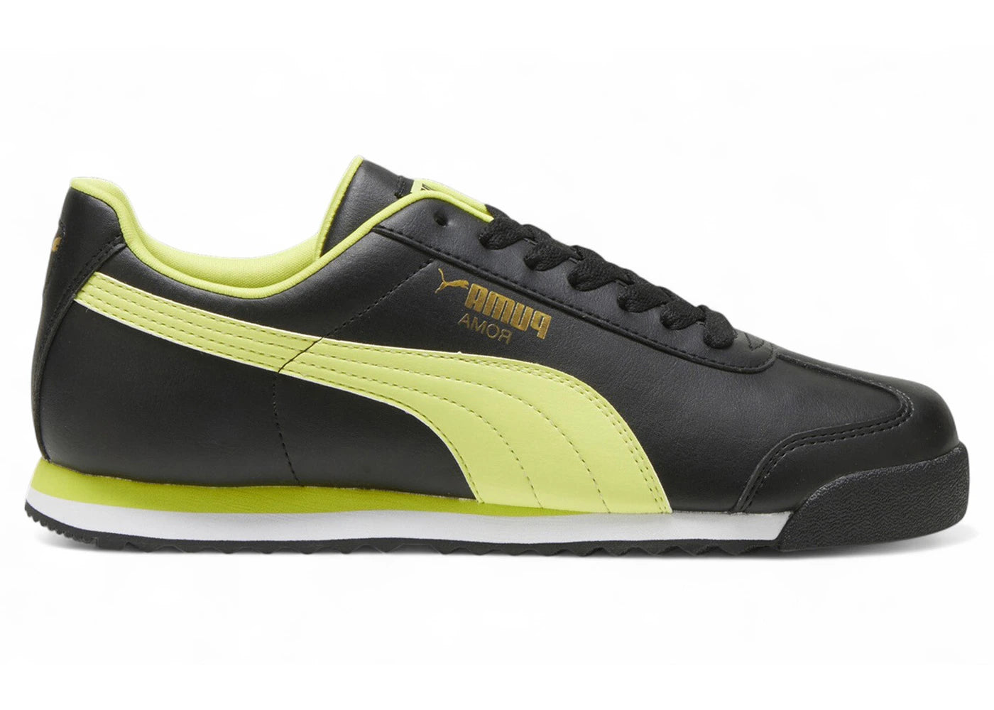 Puma Roma Basic + Black Lime Sheen