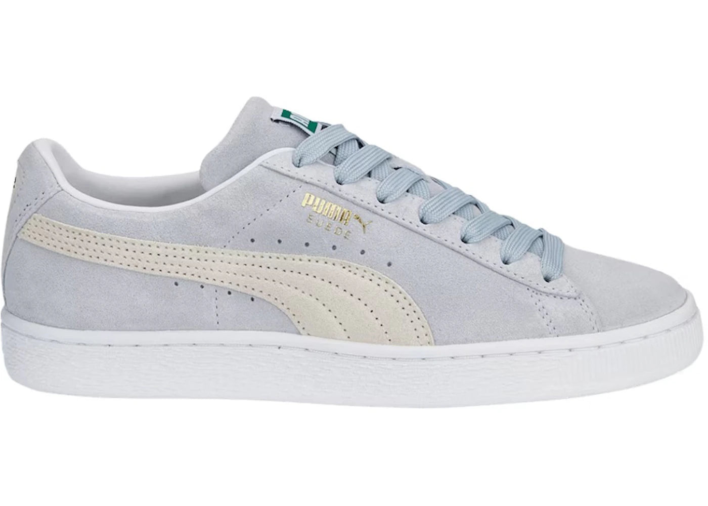 Puma Suede Classic XXI Platinum Gray Pristine Puma White (Women's)