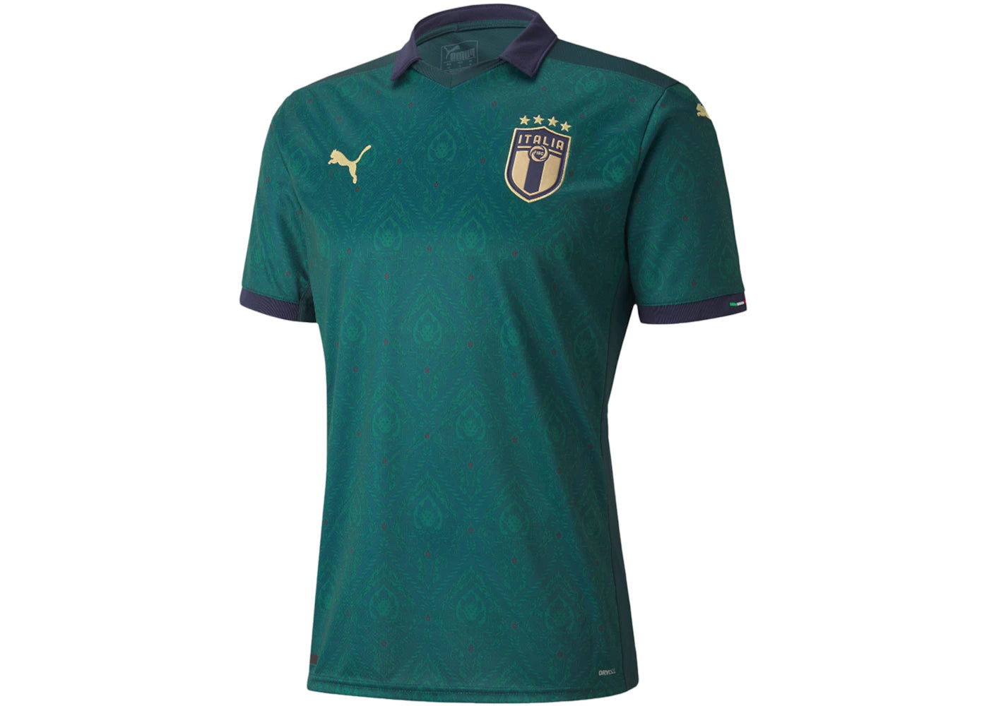 Puma UEFA Euro 2020 Italy Away Replica Mens Jersey Ponderosa Pine Peacoat