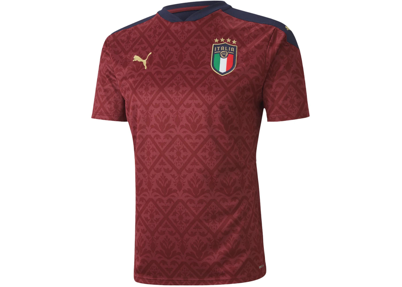 Puma UEFA Euro 2020 Italy Home Goalkeeper Replica Mens Jersey Cordovan Peacoat