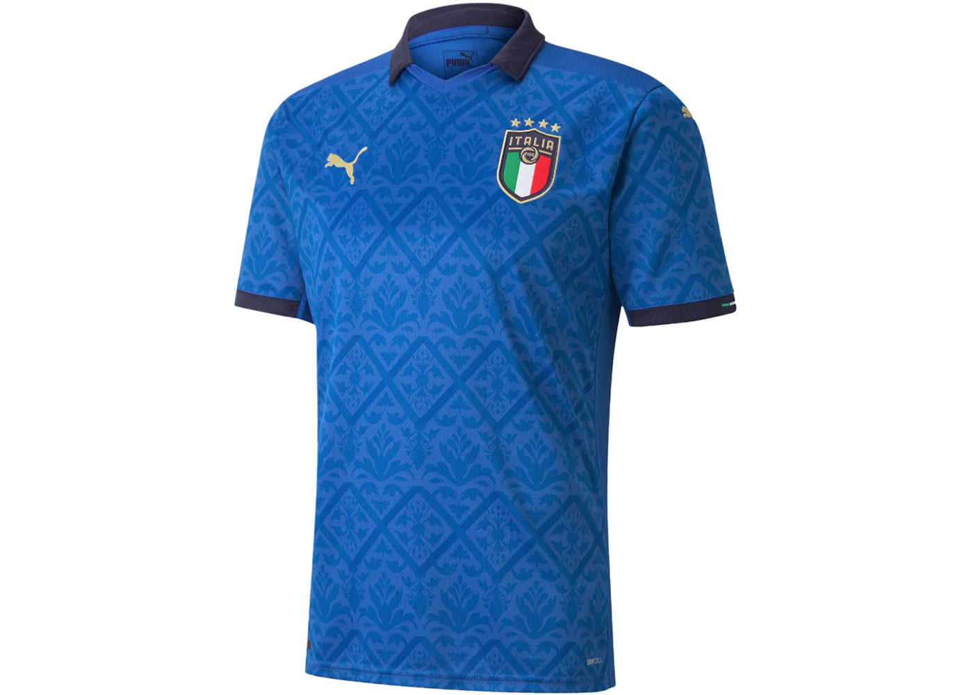 Puma UEFA Euro 2020 Italy Home Replica Mens Jersey Team Power Blue Peacoat