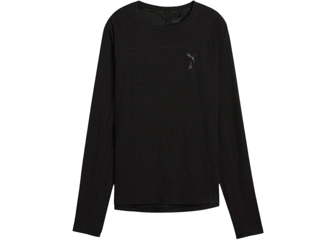 Puma Women's Seasons Wool Crew Neck Long Sleeve T-Shirt Black